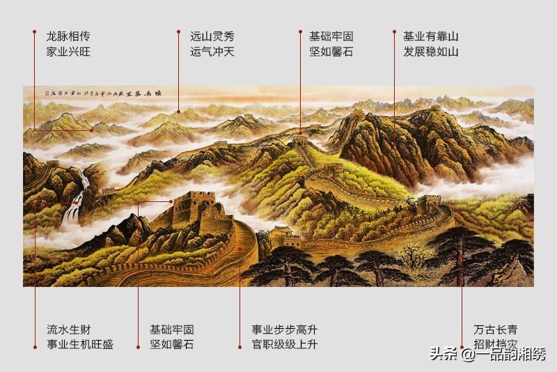 最合适办公室风水的湘绣山水画有哪些呢?