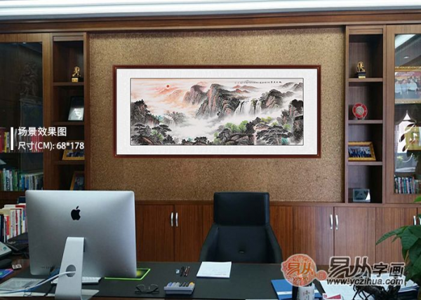 办公室挂画不知挂什么好?国画山水画推荐